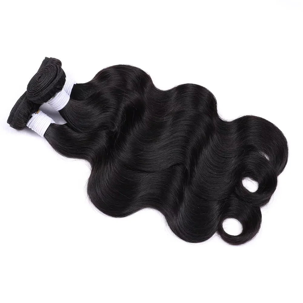 Human Hair 30 36 38 40 Inch Body Wave Bundles Brazilian 12A Curly 3 4 Bundles Human Hair Extensions For Women Natural Black Color Brazilian Virgin Weave Bundles Hair Extensions